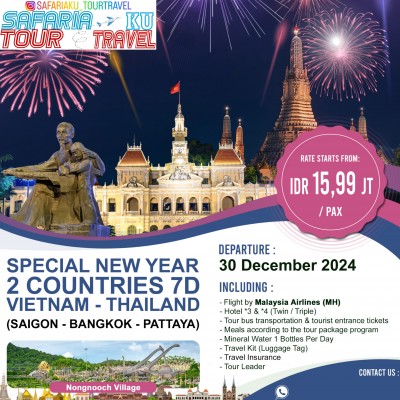 7D SPECIAL END YEAR 2 COUNTRIES (VIETNAM – THAILAND) 